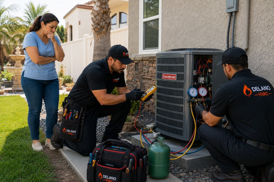 goodman ac not working in delano ca