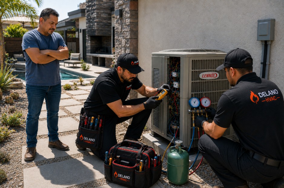 lennox ac not working in delano ca